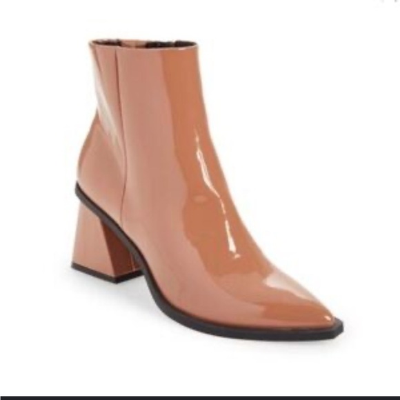 BP “Loren” Caramel Patent Leather Ankle Booties Size 7.5 – Excellent Condition - Picture 2 of 14